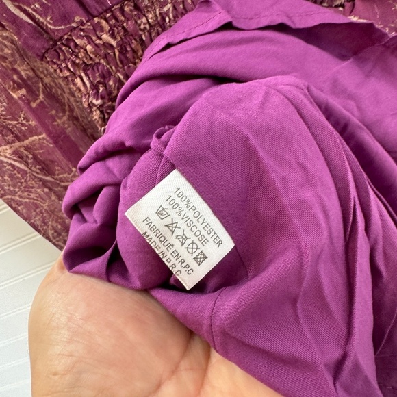 NEW Easy Clothes Purple Long Sleeve Dress S/M - Picture 6 of 9